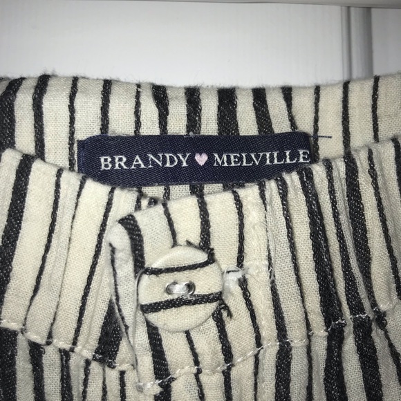 BRANDY MELVILLE PANTS (B&W striped Tilden) - Picture 2 of 5